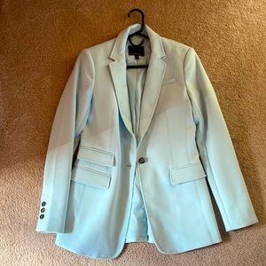 Light powdered blue Banana Republic blazer.